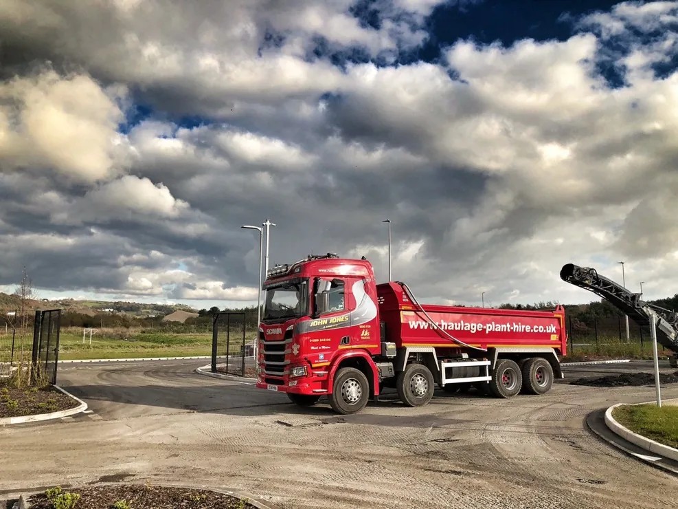 John Jones tipper lorry supplying topsoil